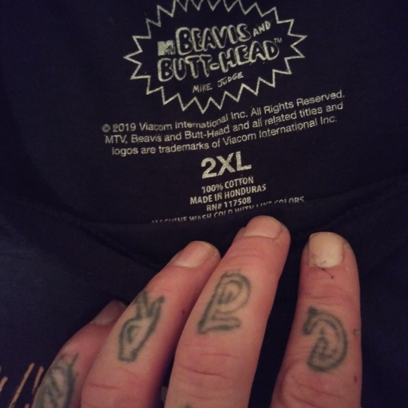NWT Beavis and Butt Head Graphic Tee (Mens 2X) - Picture 2 of 2